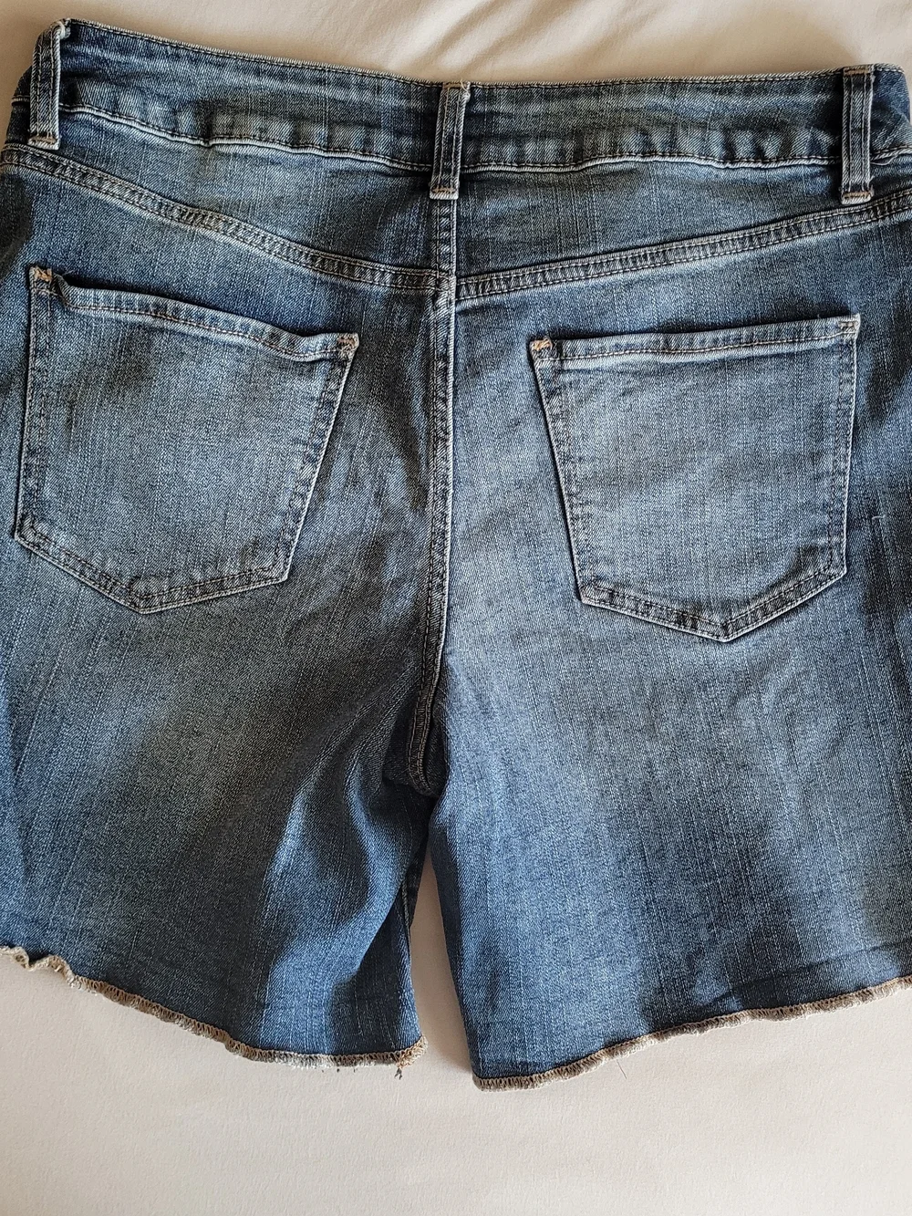 Maurices Light Wash Denim Shorts- Blue